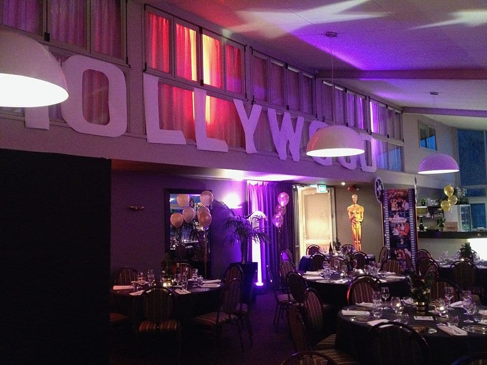 The Ferry Bank - Hollywood Sign over the mezzanine
