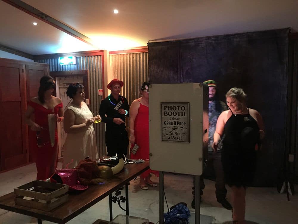 Broadlands Lodge - Wedding Guests using photo booth