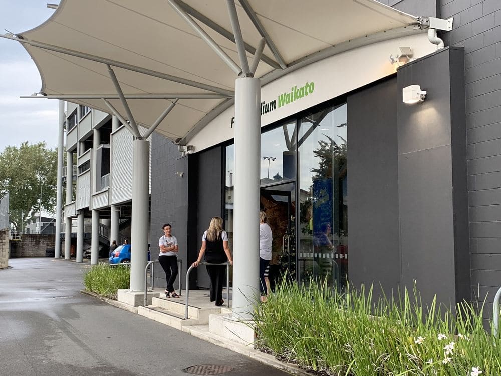 FMG Waikato Stadium - Outside Entrance to Function rooms