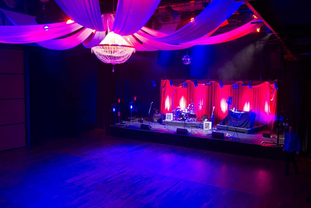 Gallagher Academy of Performing Arts - The Play House Stage with DJ and Band Equipment