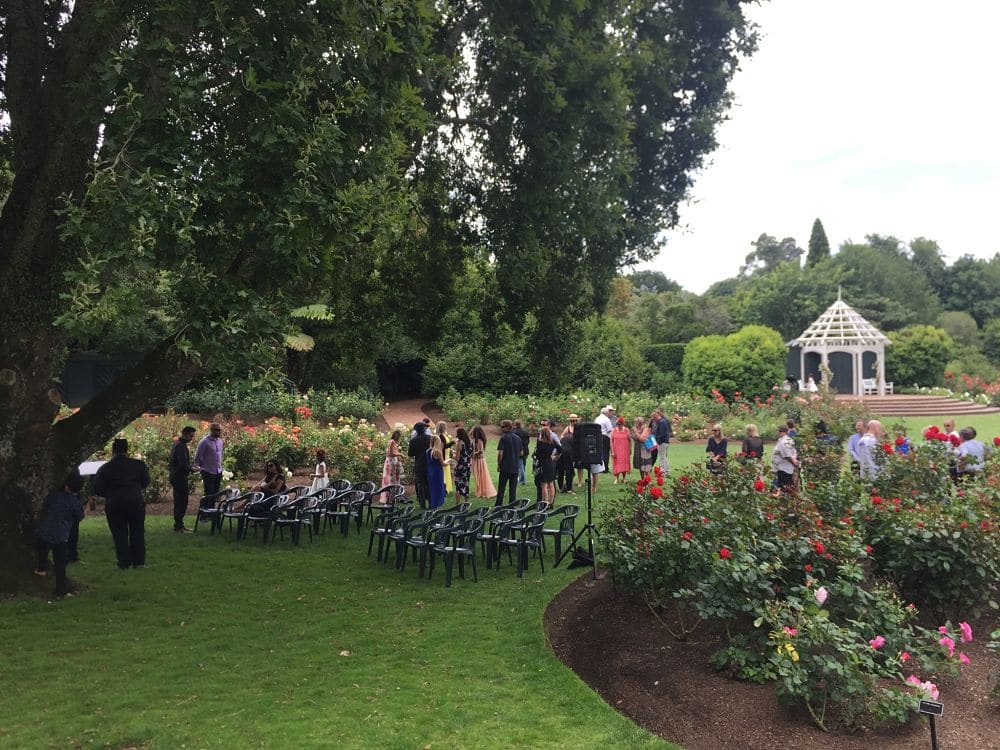 Hamilton Gardens - Rose Gardens Wedding Ceremony