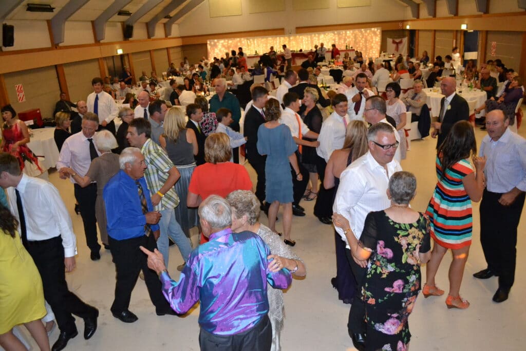 Matamata Civic Centre - Wedding reception guests dancing