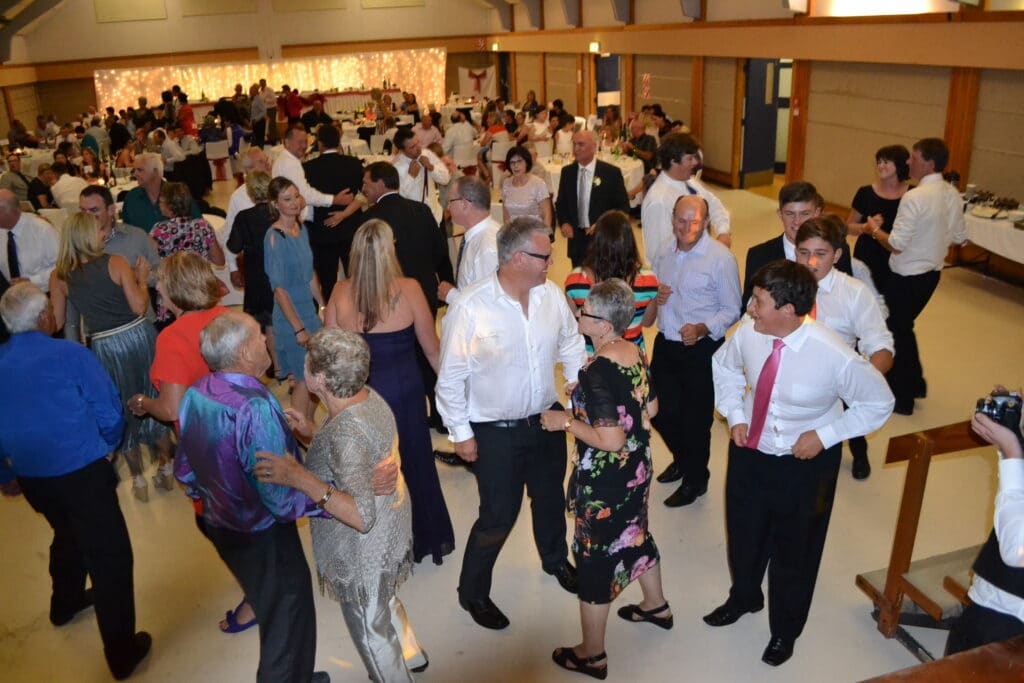 Matamata Civic Centre - Wedding reception guests dancing