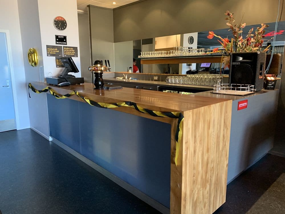 New Plymouth Club - Centennial Room Bar no lighting