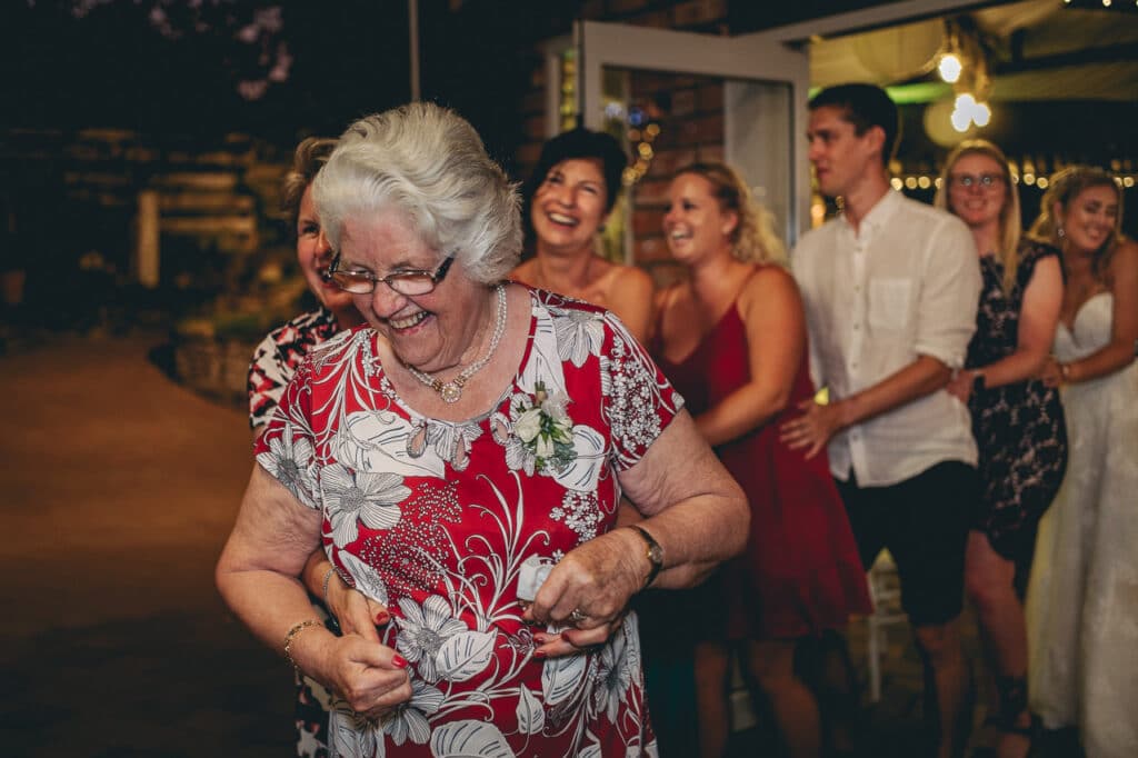 Rosenvale - Te Awamutu - Wedding Guests Dancing the Conga