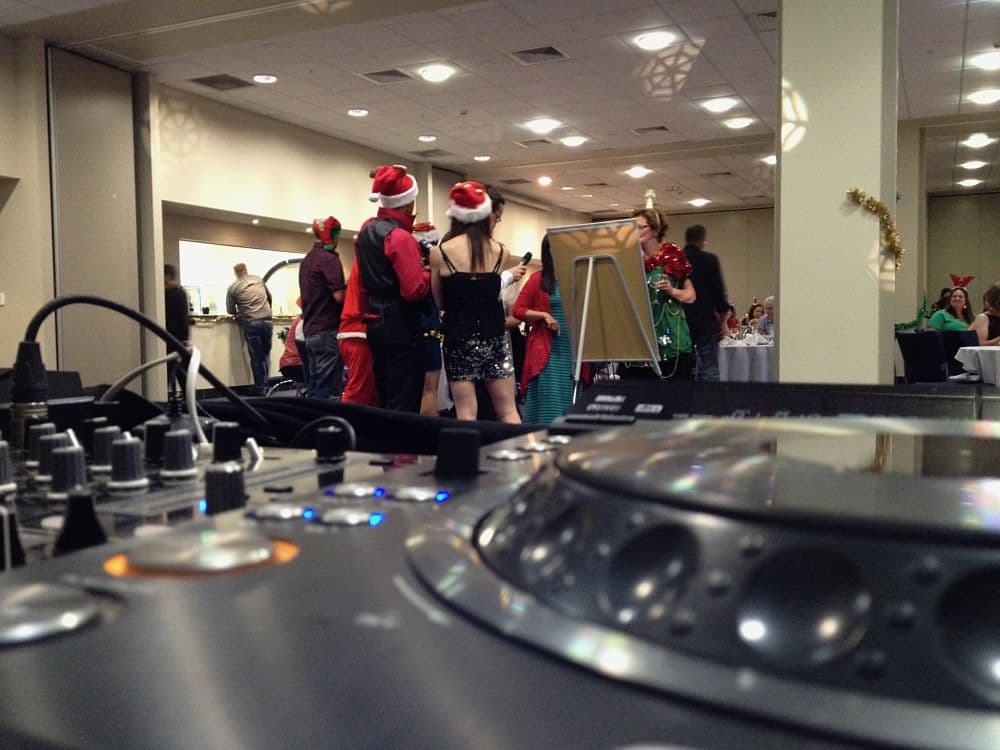 SkyCity Hamilton - Waikato Function Room - Corporate Guests mingling at Xmas Party