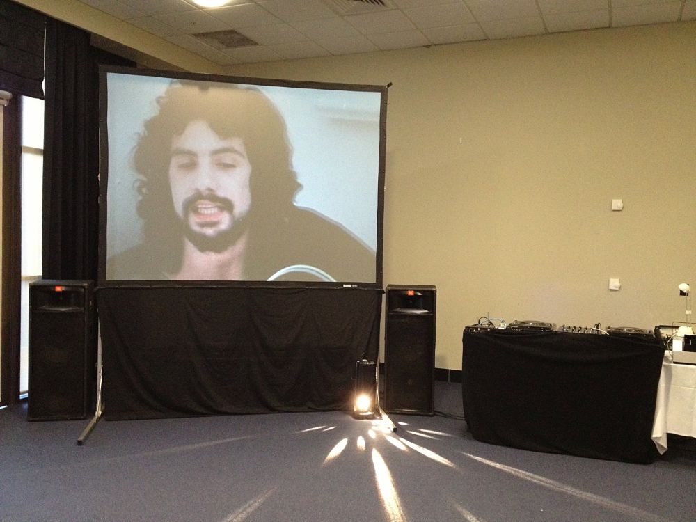 SkyCity Hamilton - Waikato Function Room - DJ equipment with large video screen