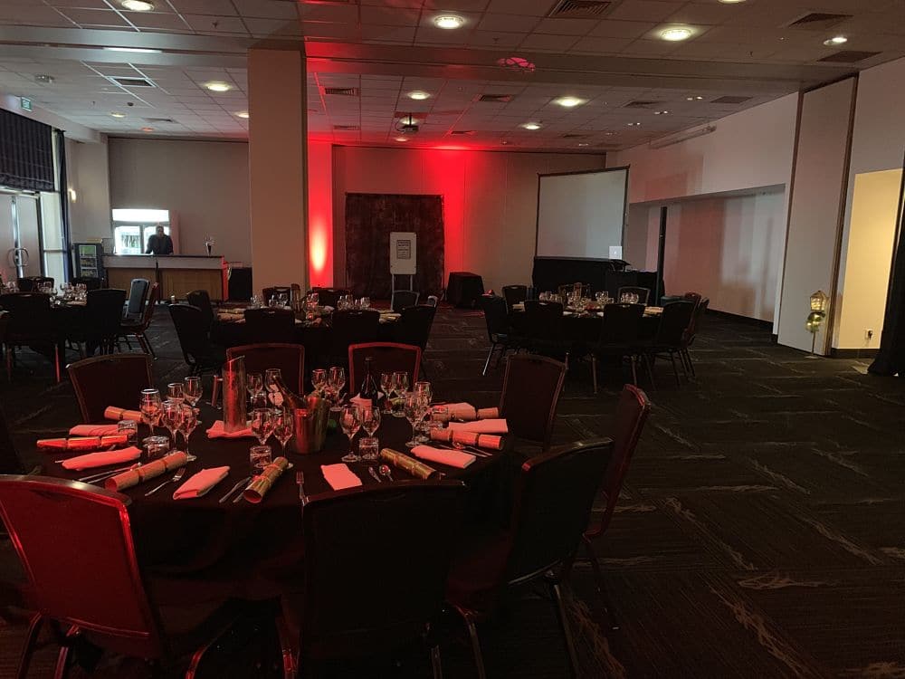 SkyCity Hamilton - Waikato Function Room room 1 and 2 set up for a corporate function