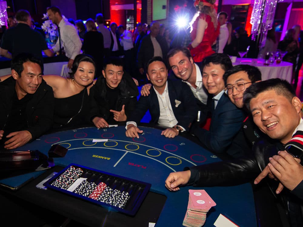 The Atrium - Guests enjoying a casino night