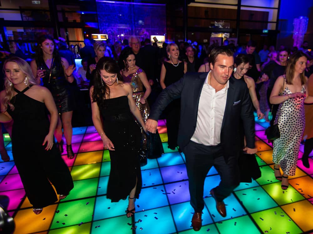 The Atrium - Guests dancing on retro style dance floor