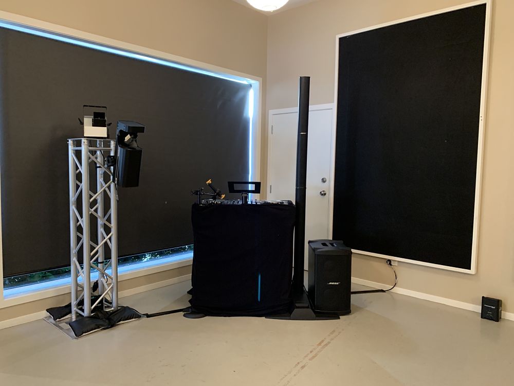 The Boatshed Karapiro - DJ Equipment Set Up