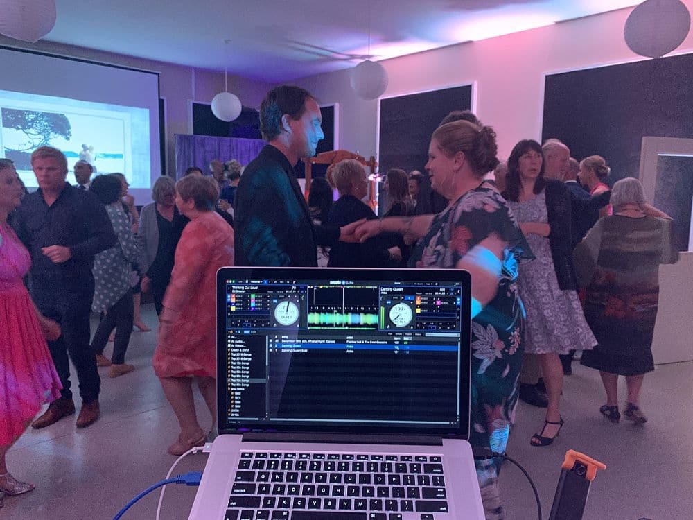 The Boatshed Karapiro - Wedding guests dancing and singing