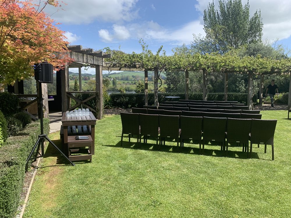 The Boatshed Karapiro - Portable Sound System for wedding ceremony