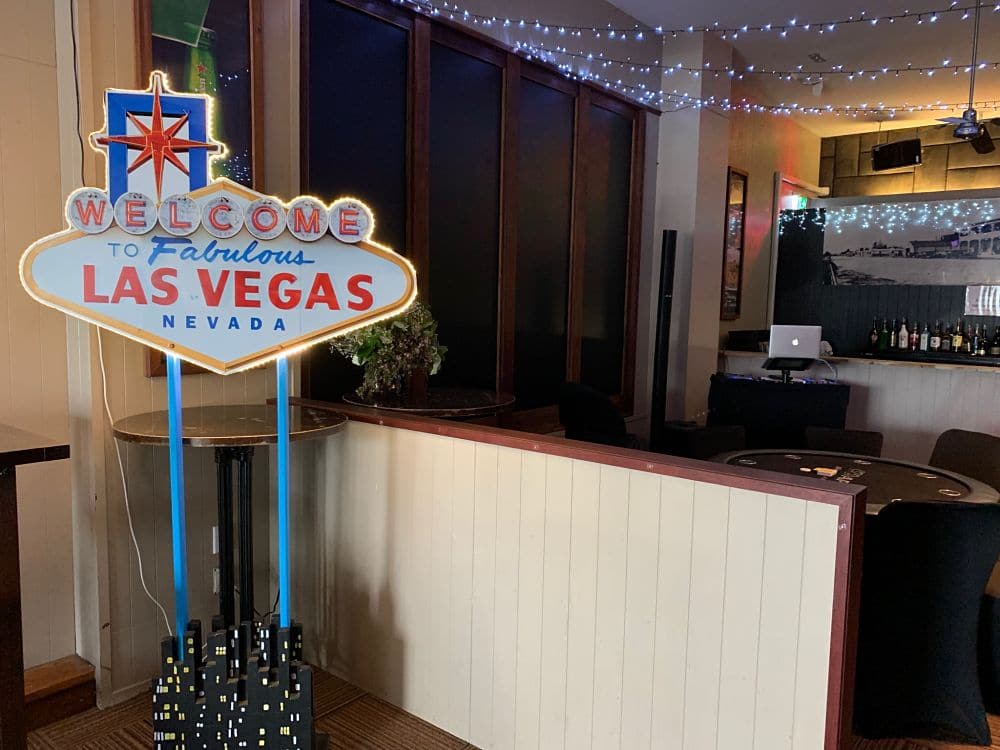 The Function Room Taupo - Las Vegas Sign for Corporate Function