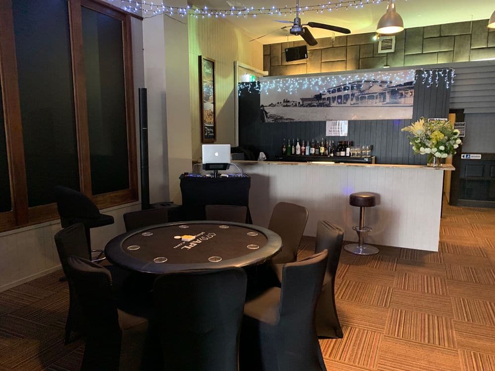 The Function Room Taupo - DJ Set Up next to bar