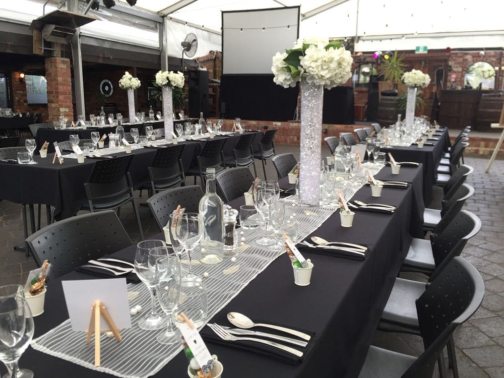 Vilagrad Winery - Table setting for wedding