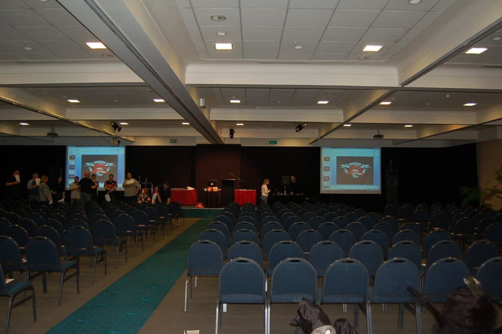 Wairakei Resort Taupo - Warehouse Conference Theatre Style Seating in Conference Room