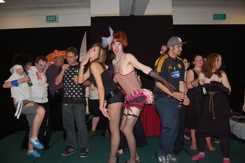 Wairakei Resort Taupo - Warehouse conference staff in fancy dress costumes