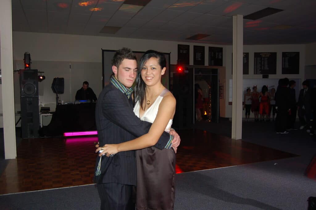 Whangamata Golf Club - School Ball King and Queen dancing