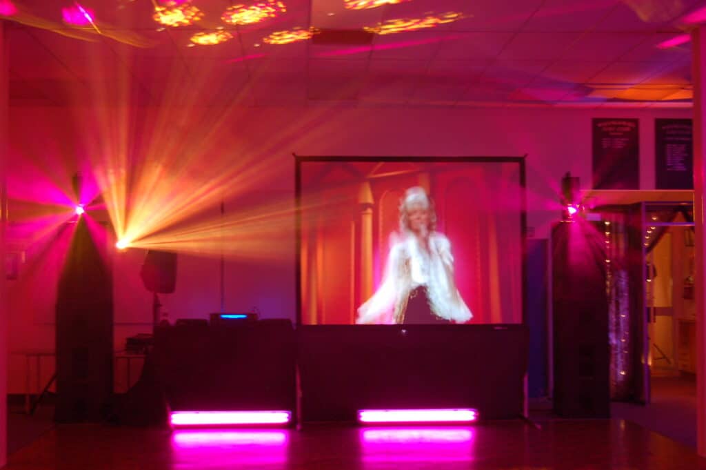 Whangamata Golf Club - DJ equipment with giant video screen