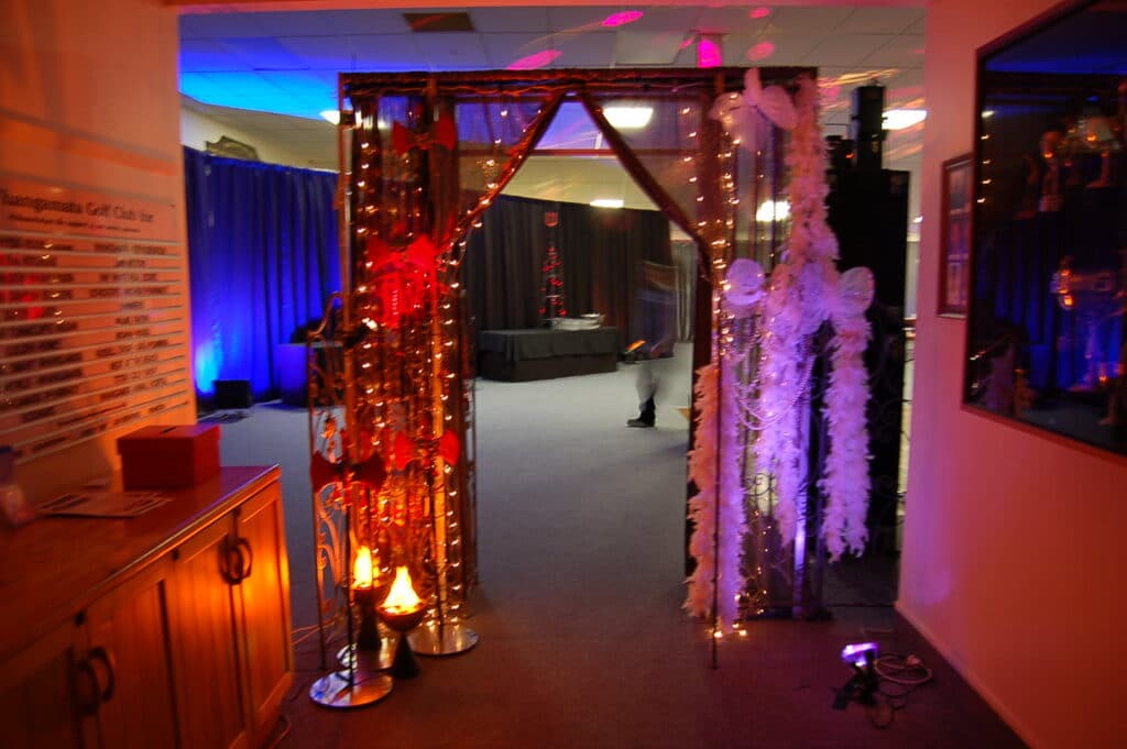 Whangamata Golf Club - School Ball Entrance Decorations