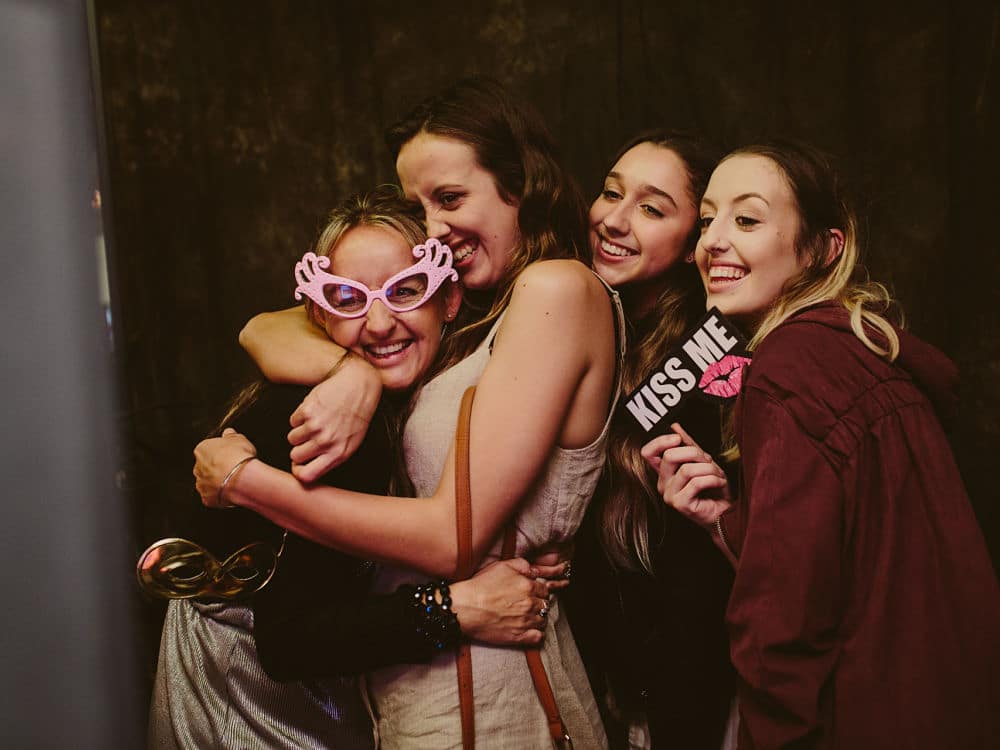 Woodside Estate - Guests posing in photo booth