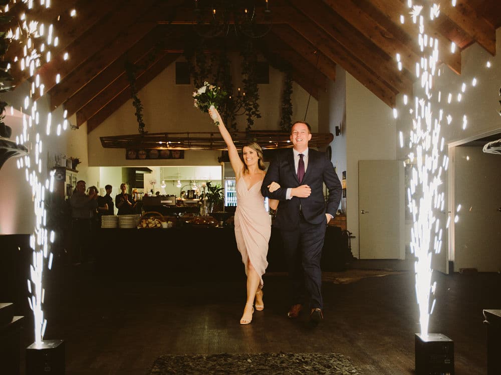 Woodside Estate - Bridesmaid and Groomsman Entering Reception