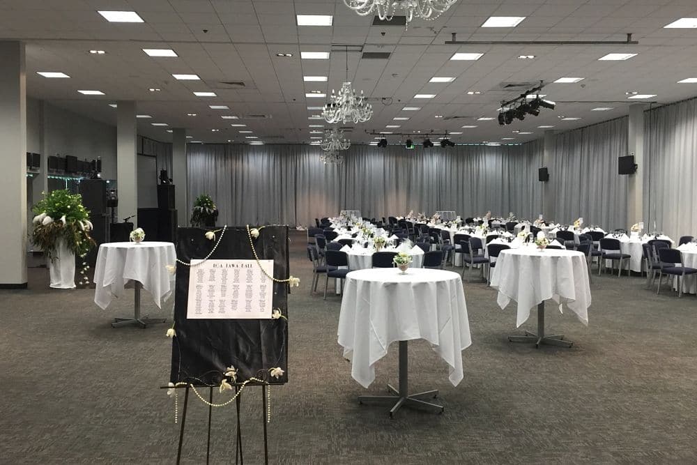Awapuni Racing Function Centre - Nga Tawa Ball - Table Setting in Function Room