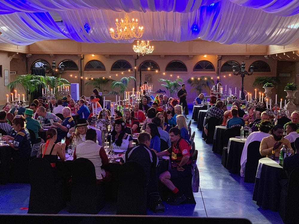 Blue Baths Rotorua - Corporate Guests seated whilst orders are taken