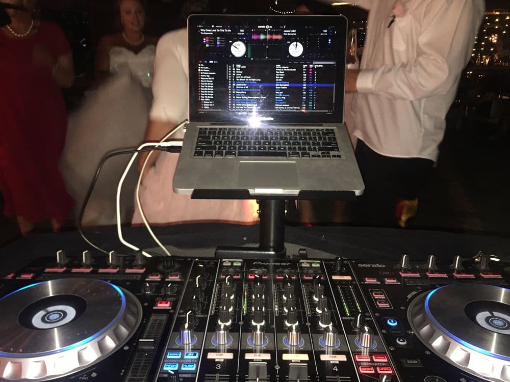 Crab Farm Winery - Dj Equipment set up by dance floor