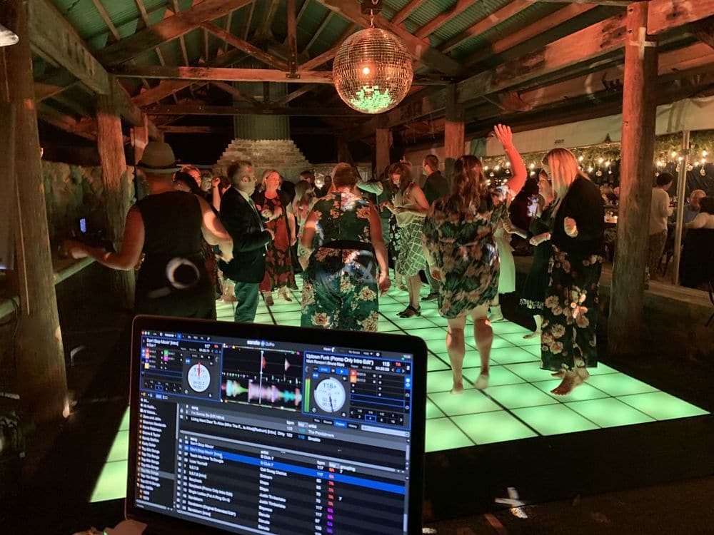 Poronui Lodge - Guests dancing at wedding reception in The Stables Venue