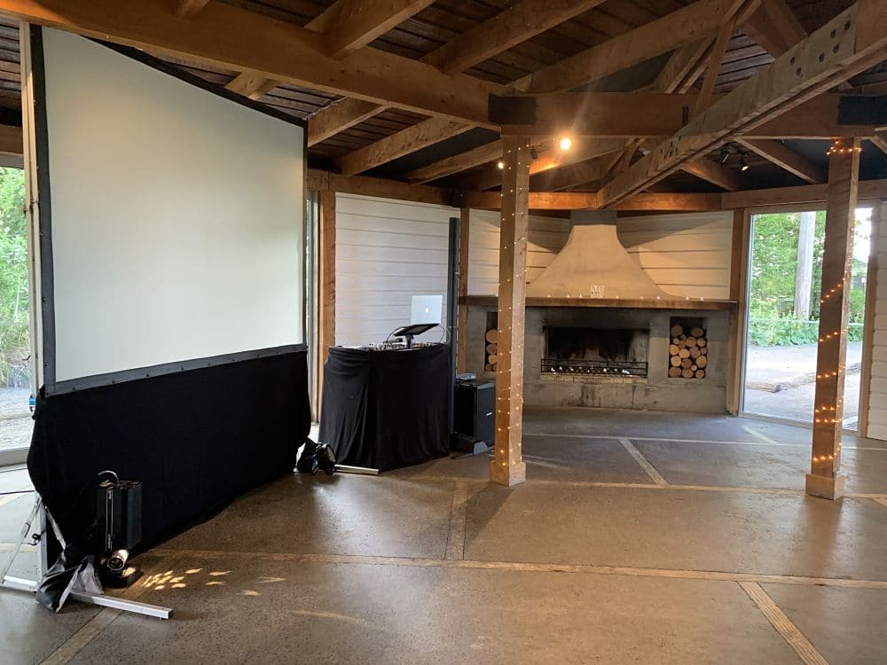 Te Awa Winery - DJ Equipment with Video Screen