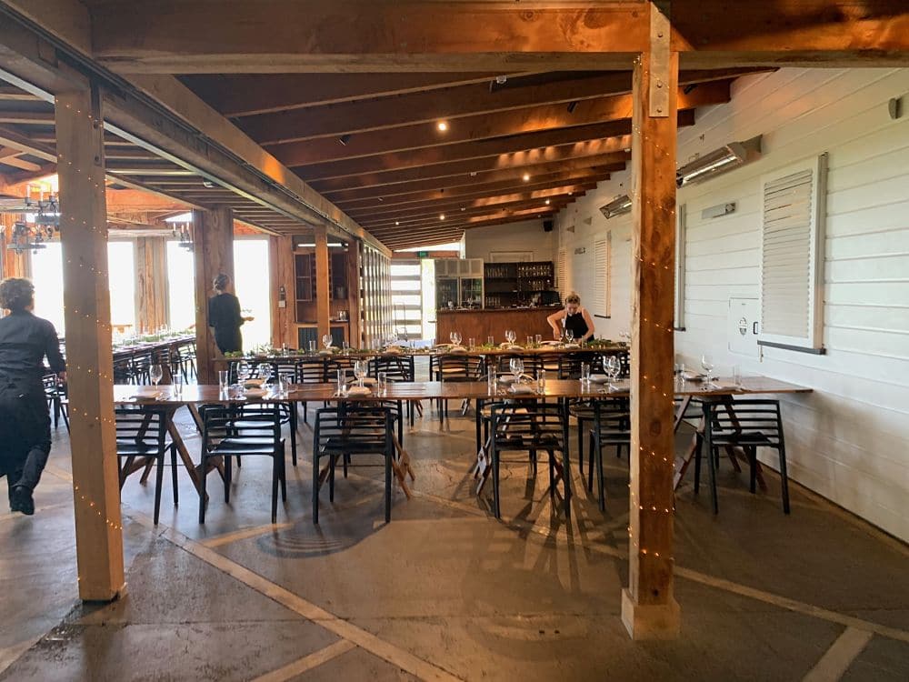 Te Awa Winery - Guests tables in reception