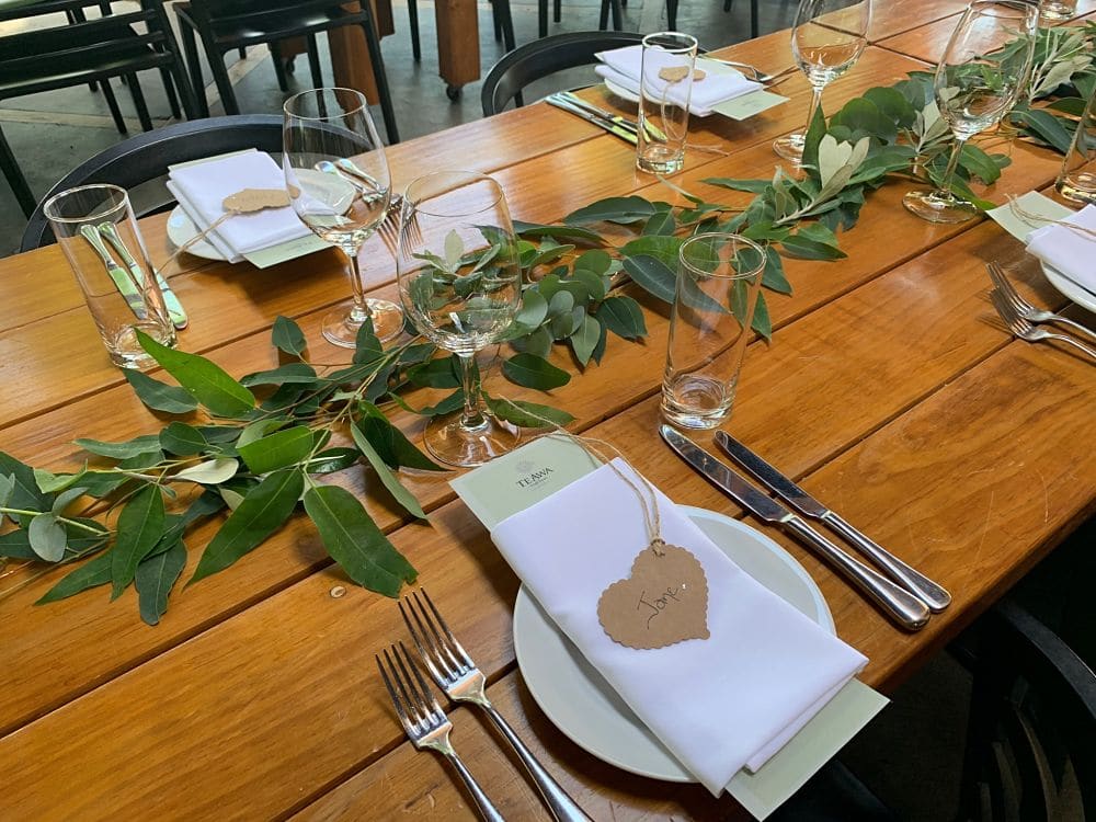 Te Awa Winery - Table seating