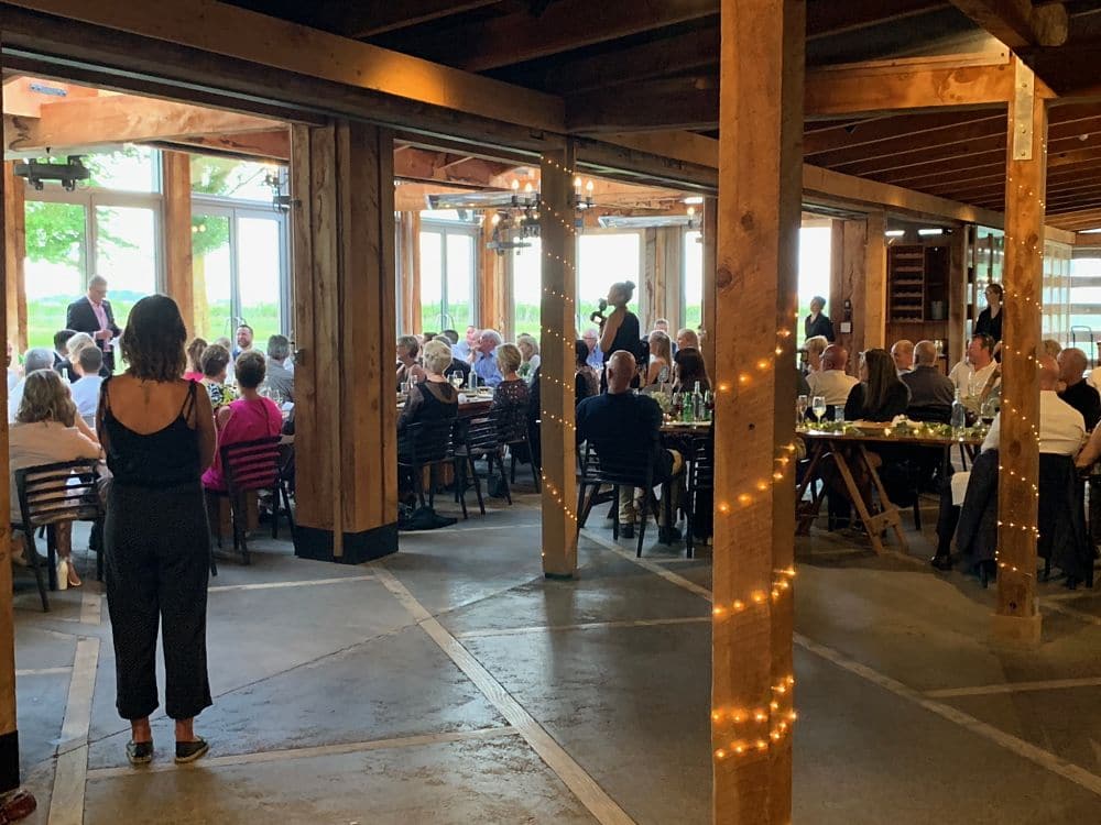 Te Awa Winery - Dinner guests seated during speeches
